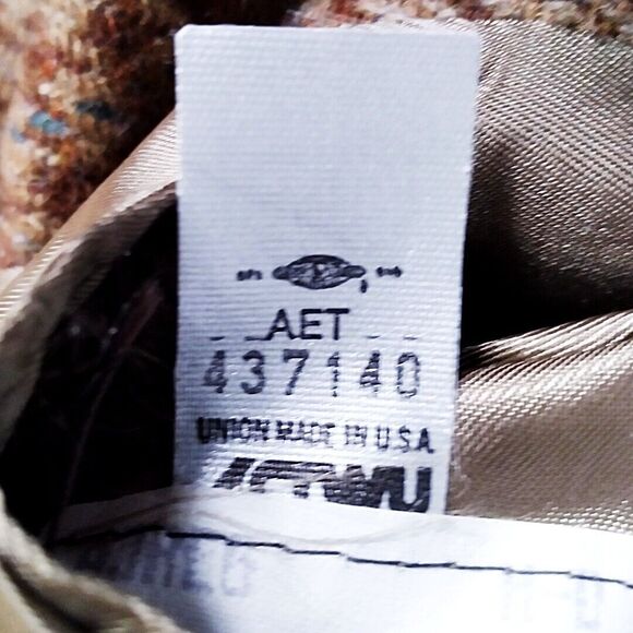 VTG Evan Picone Pure Wool Brown Signature Herringbone Tweed Blazer Sportscoat 40 - Picture 5 of 14